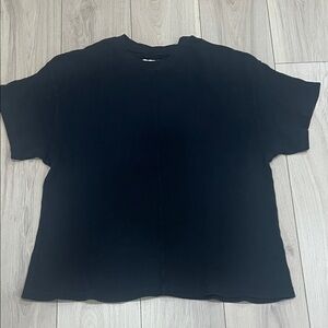 DANIEL PATRICK WAFFLE KNIT TOP - Black